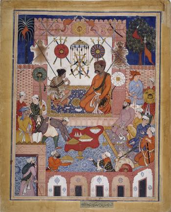 Hamzanama (the Stories of Hamza), Reign of Akbar (1556–1605), ca. 1570 Artist (attributed to) Dasavanta, Artist (attributed to) Mithra. India Hamzanama (the Stories of Hamza), Reign of Akbar (1556–1605), ca. 1570 Artist (attributed to) Dasavanta, Artist (attributed to) Mithra. India
